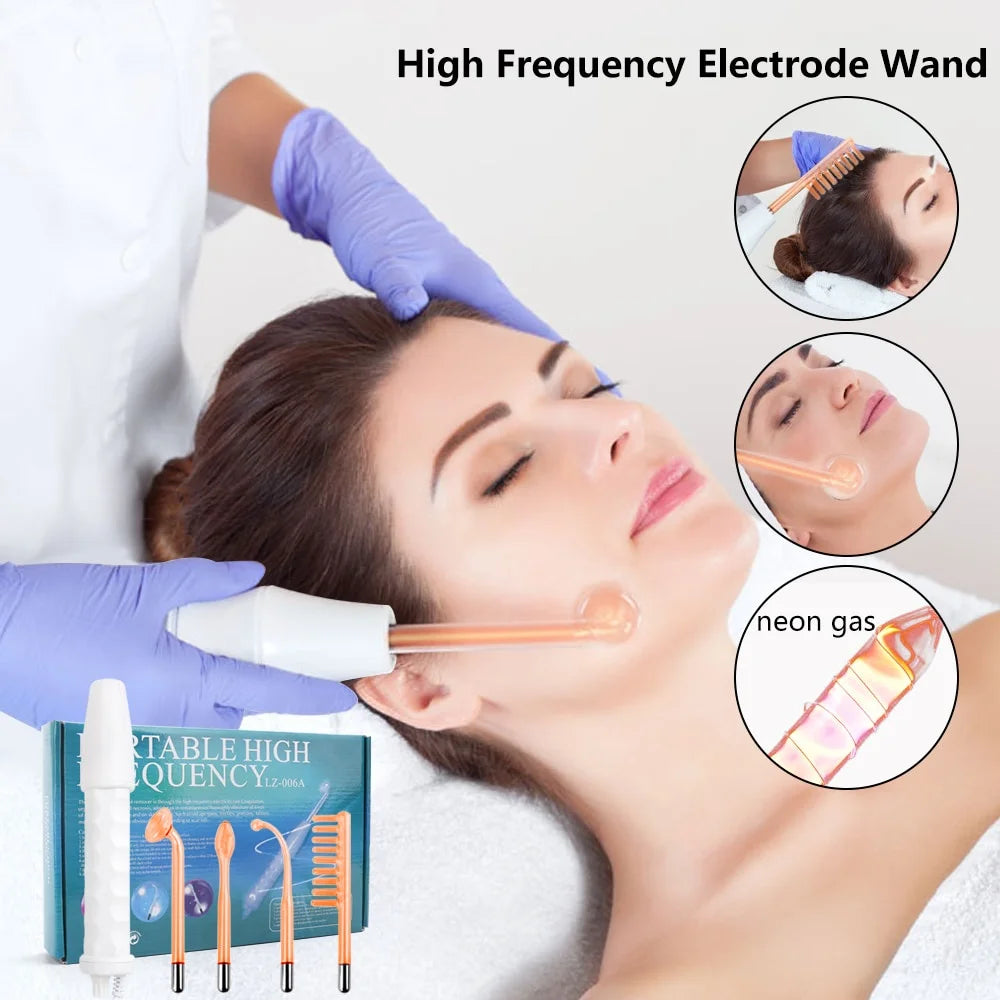 Portable High Frequency Electrotherapy Wand