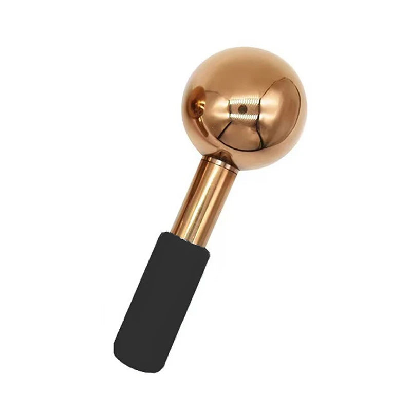 Facial Ice Globes Cold Hot Stainless Steel Facial Roller Skin Beauty Spa Cooling Globe Massage Ball Face Care Cryo Freeze Stick