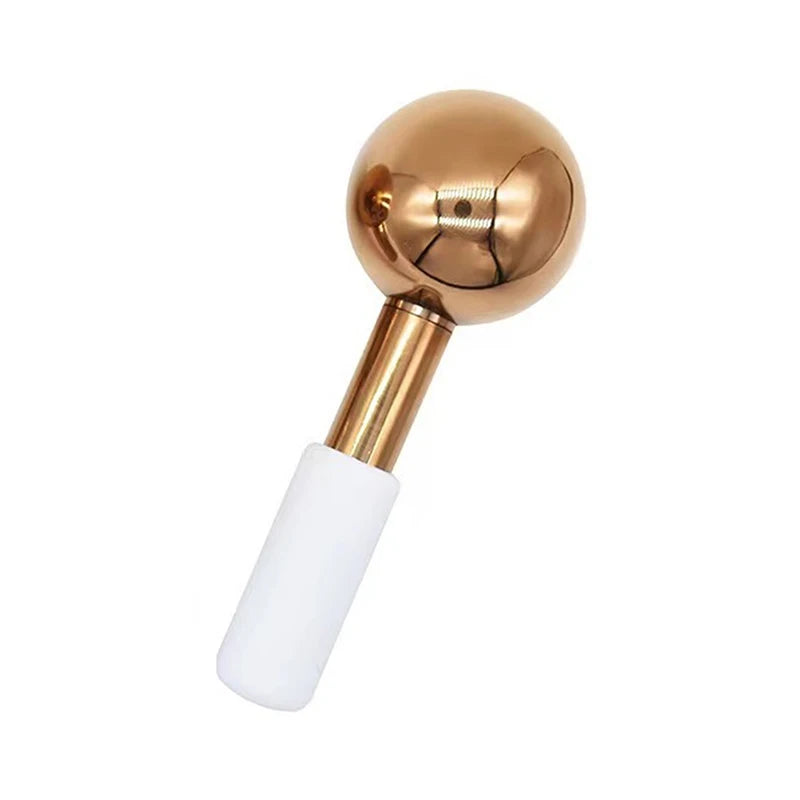 Facial Ice Globes Cold Hot Stainless Steel Facial Roller Skin Beauty Spa Cooling Globe Massage Ball Face Care Cryo Freeze Stick